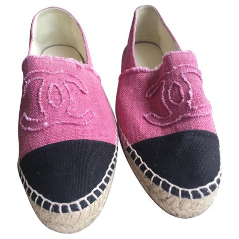 espadrillas rosse chanel|Chanel leather espadrilles.